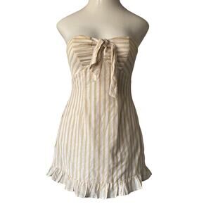 Her Name Says Grace Womens Size S Striped Strapless Mini Dress